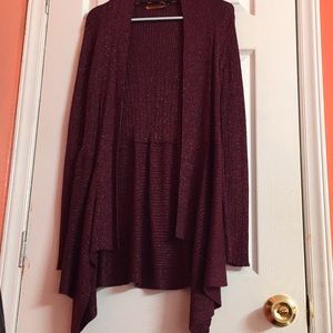 A beautiful red sweater with sparkles!! ✨